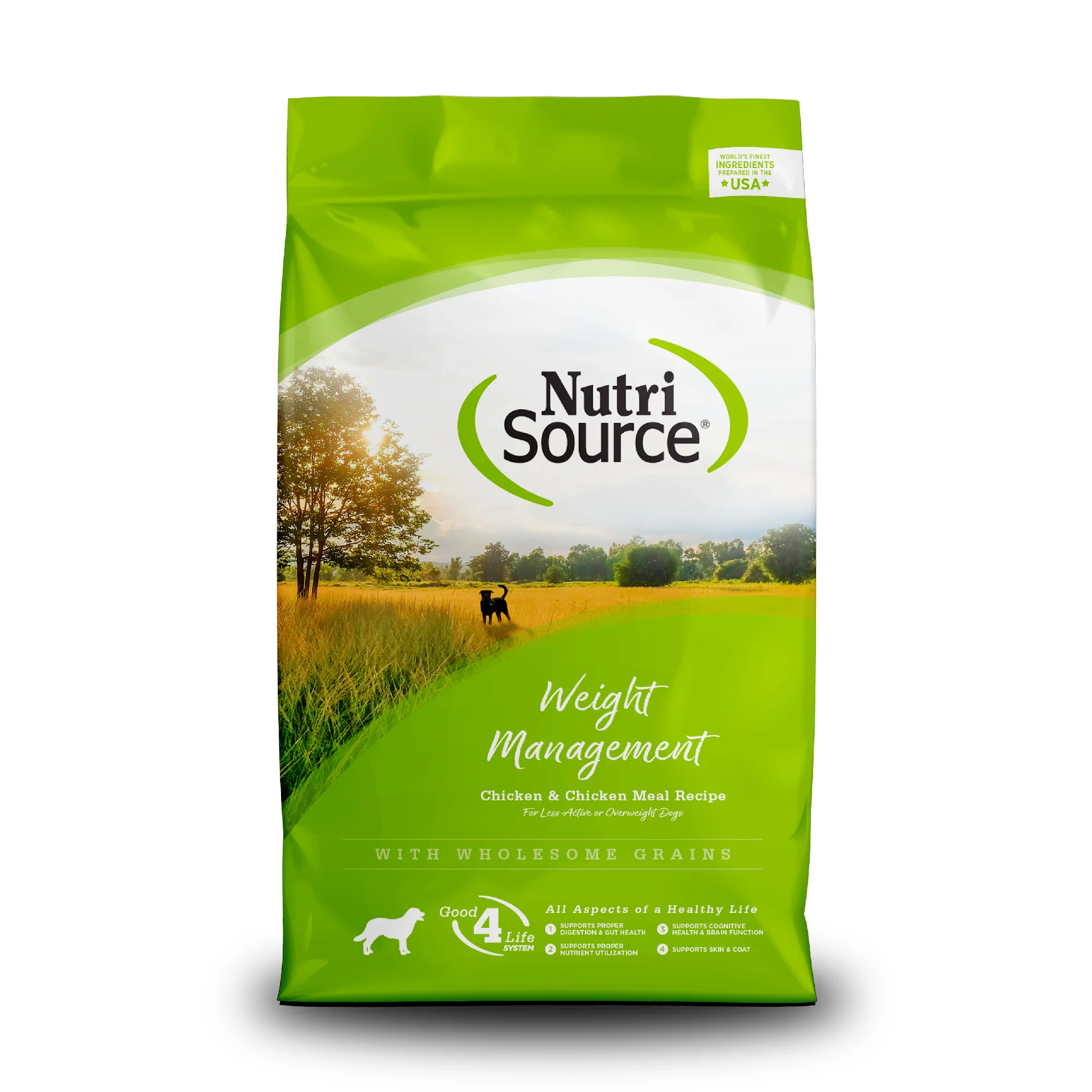 NutriSource Weight Management Dry Dog Food Chicken & Chicken Meal 26 lb