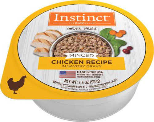 Nature's Variety Instinct Minced Cups Cat Chicken 12/3.5 Oz {L-1} 699836 - Image 2