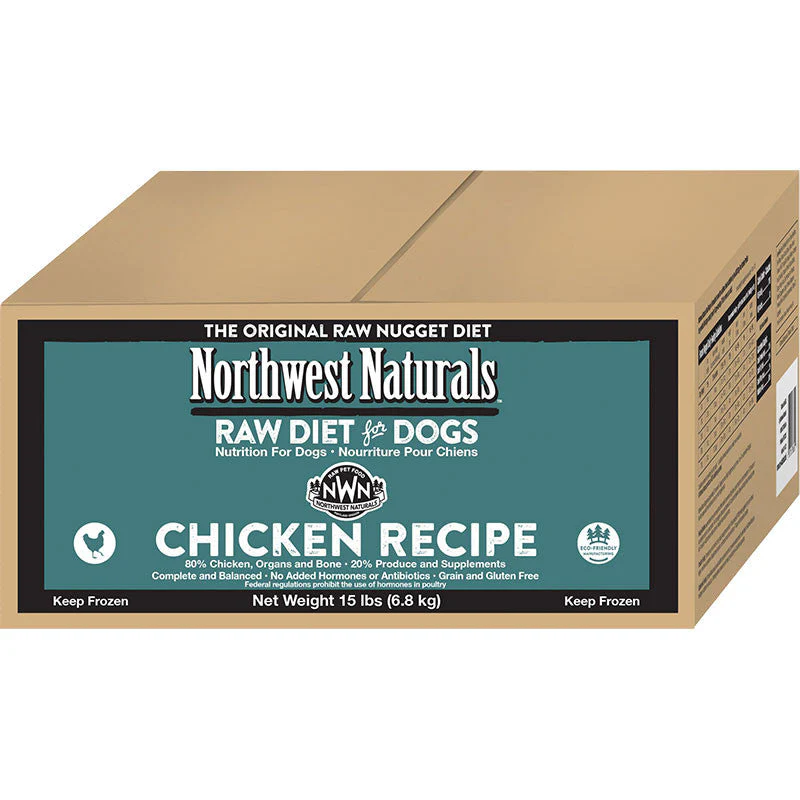 Northwest Naturals Dog Frozen Nuggets Chicken Bulk 15lb SD-5