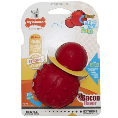 Nylabone chew Rhino Stuffable bacon Sm - Image 2