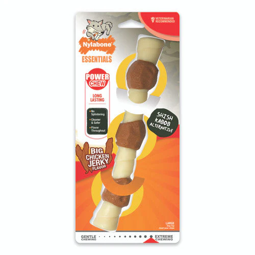 Nylabone Power Chew Shish Kabob Alternative Nylon Chew Toy Chicken Flavor Large - Up to 50 lbs. - Image 2