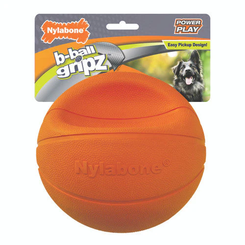 Nylabone Power Play Dog Basketball B-Ball Gripz Large (1 Count) - Image 2
