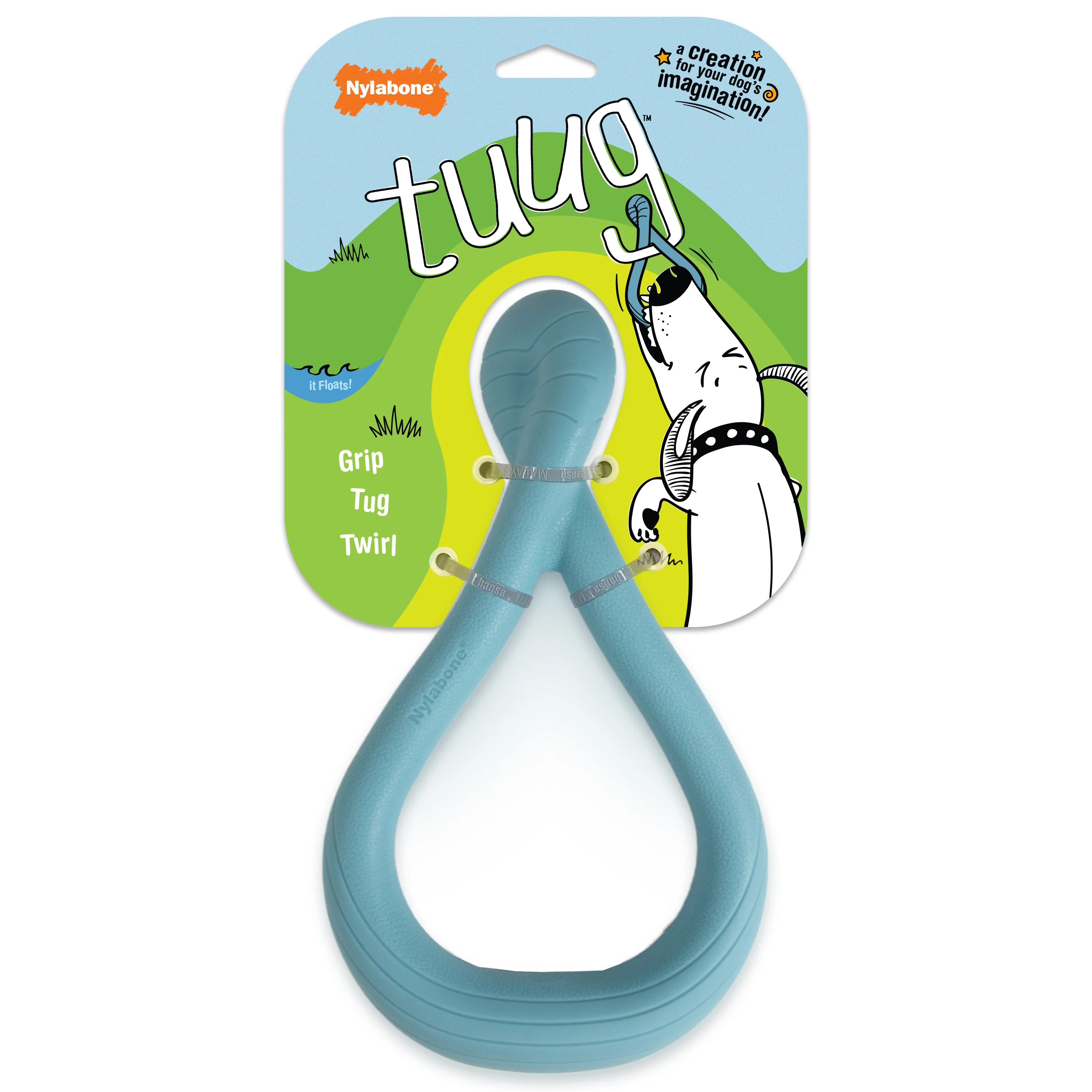 Nylabone Creative Play Tuug Dog Tug Toy Blue Large/Giant - Up To 50 Lbs. (1 ct)