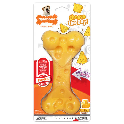 Nylabone Power Chew Cheese Dog Toy X-Large/Souper (1 Count) - Image 2