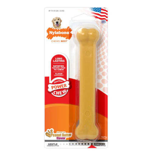 Nylabone Power Chew Durable Dog Toy Peanut Butter Large/Giant (1 Count) - Image 2