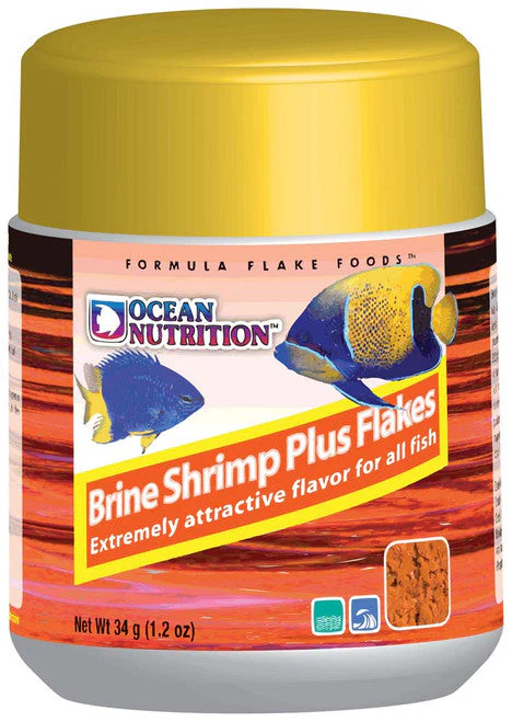 Ocean Nutrition Brine Shrimp Plus Flakes Fish Food 1.2 oz - Image 2