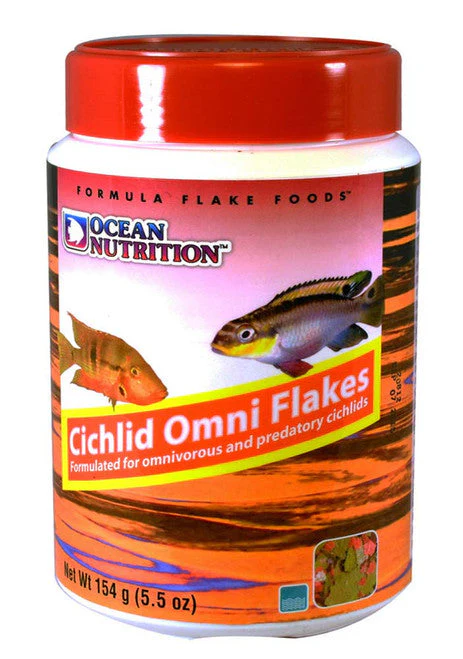 Ocean Nutrition Cichlid Omni Flakes Fish Food 1.2 oz - Image 2