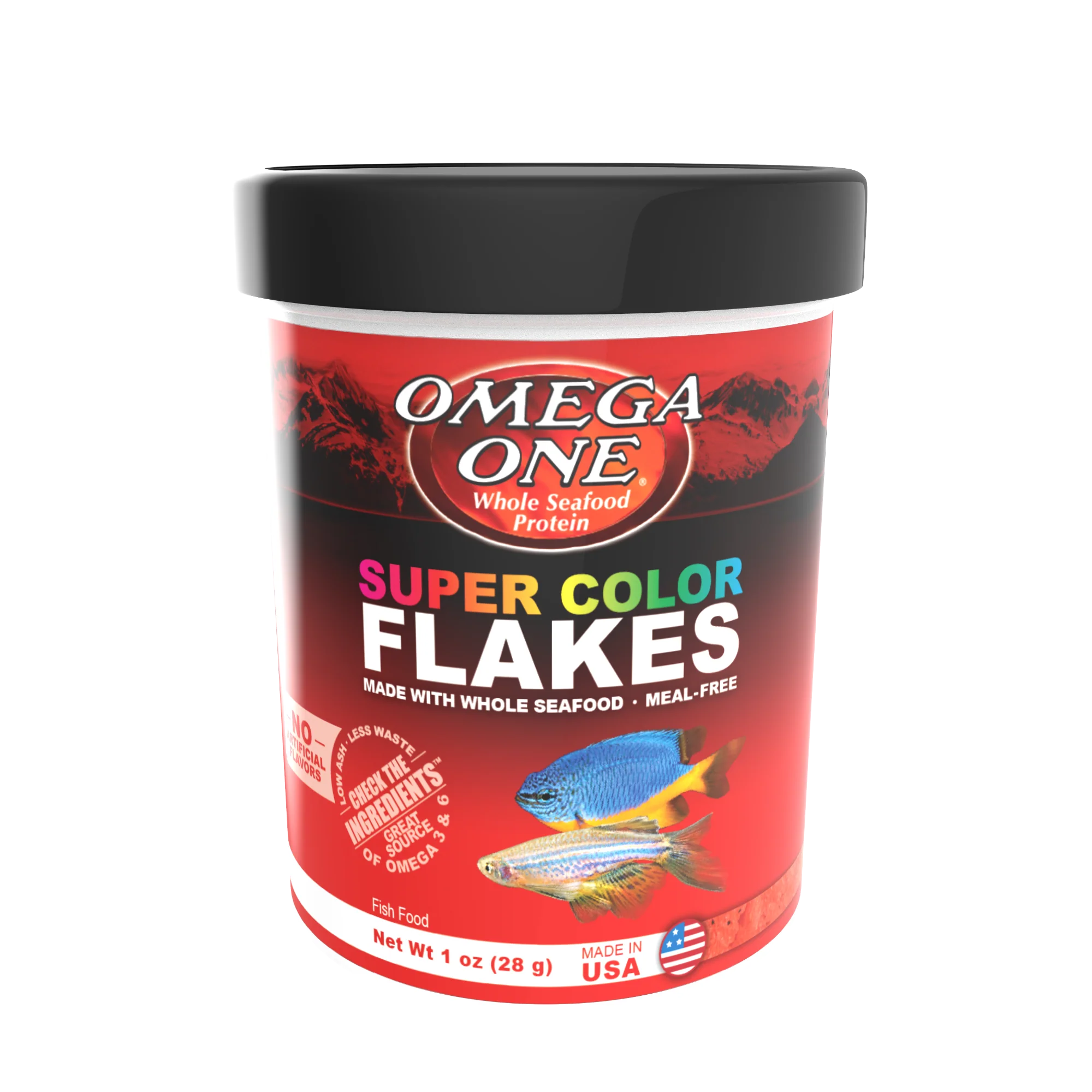 Omega One Super Color Flakes Fish Food 1 oz