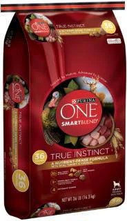 Purina ONE SmartBlend True Instinct with Turkey & Venison Adult Premium Dog 36lb {L-1}178061