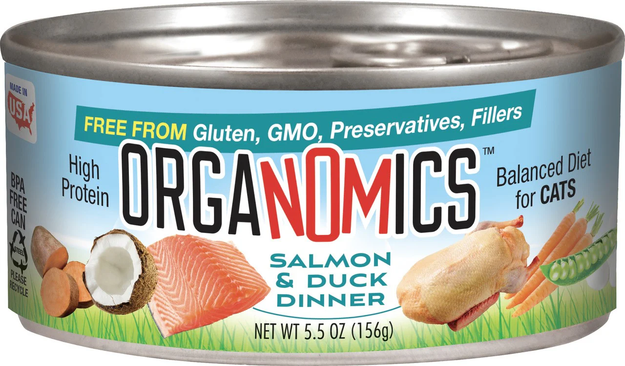 OrgaNOMics Salmon & Duck Dinner Canned Cat Food 24ea/5.5 oz