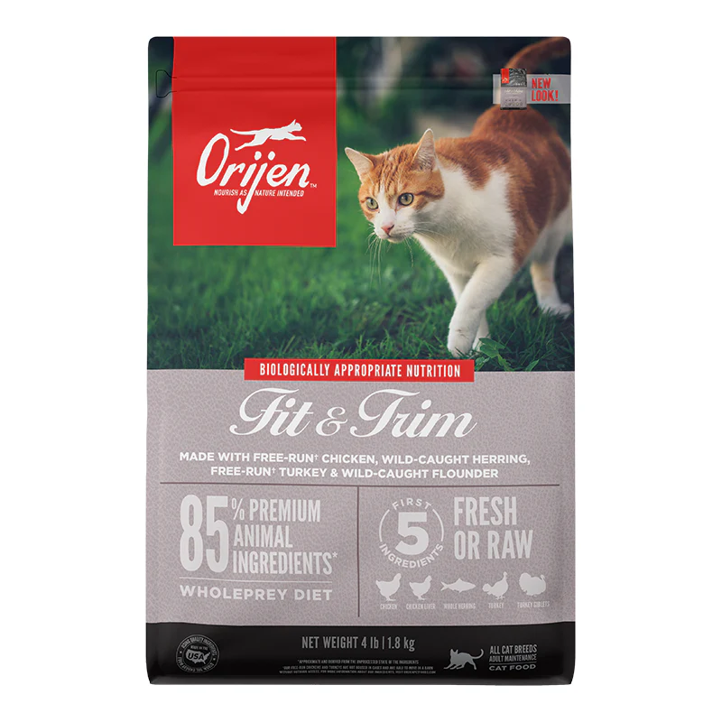 Orijen Cat Fit & Trim Dry Cat Food 4lb {L-x}