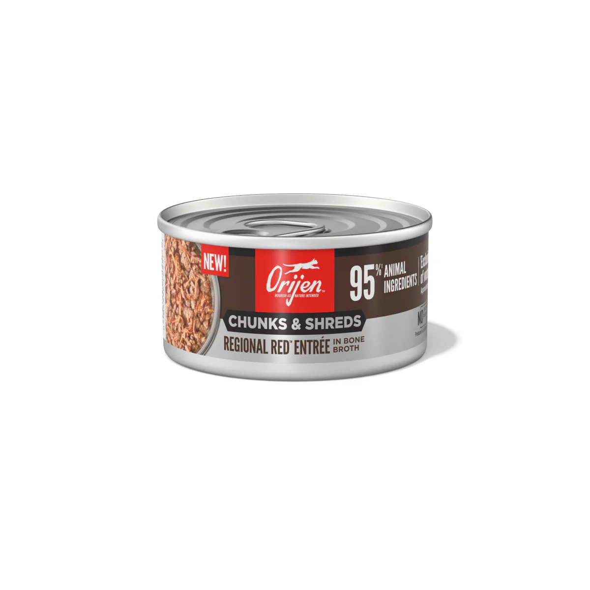 Orijen Chunks & Shreds Canned Cat Food Regional Red Entrée 24ea/3 oz