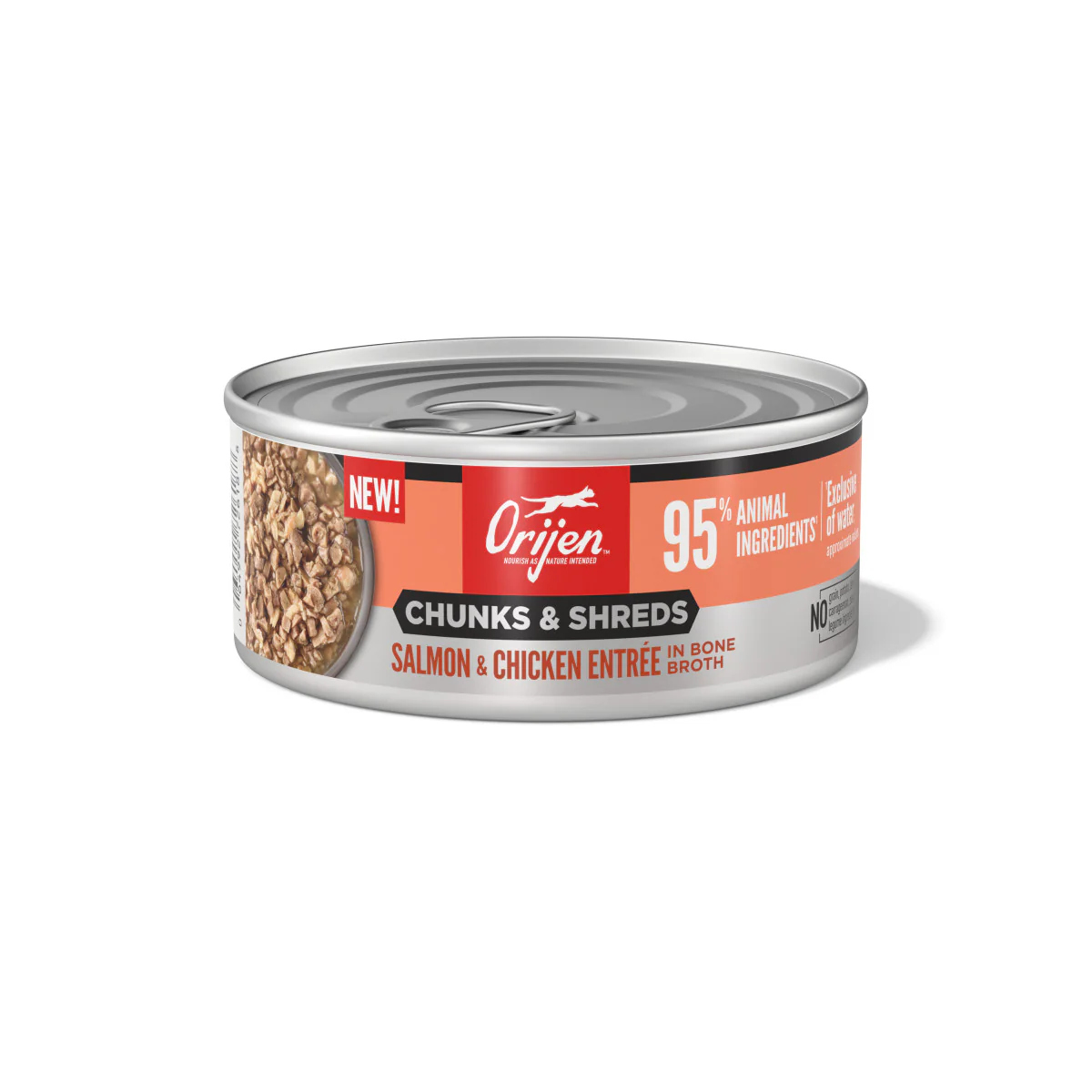 Orijen Chunks & Shreds Canned Cat Food Salmon & Chicken Entrée 12ea/5.5 oz