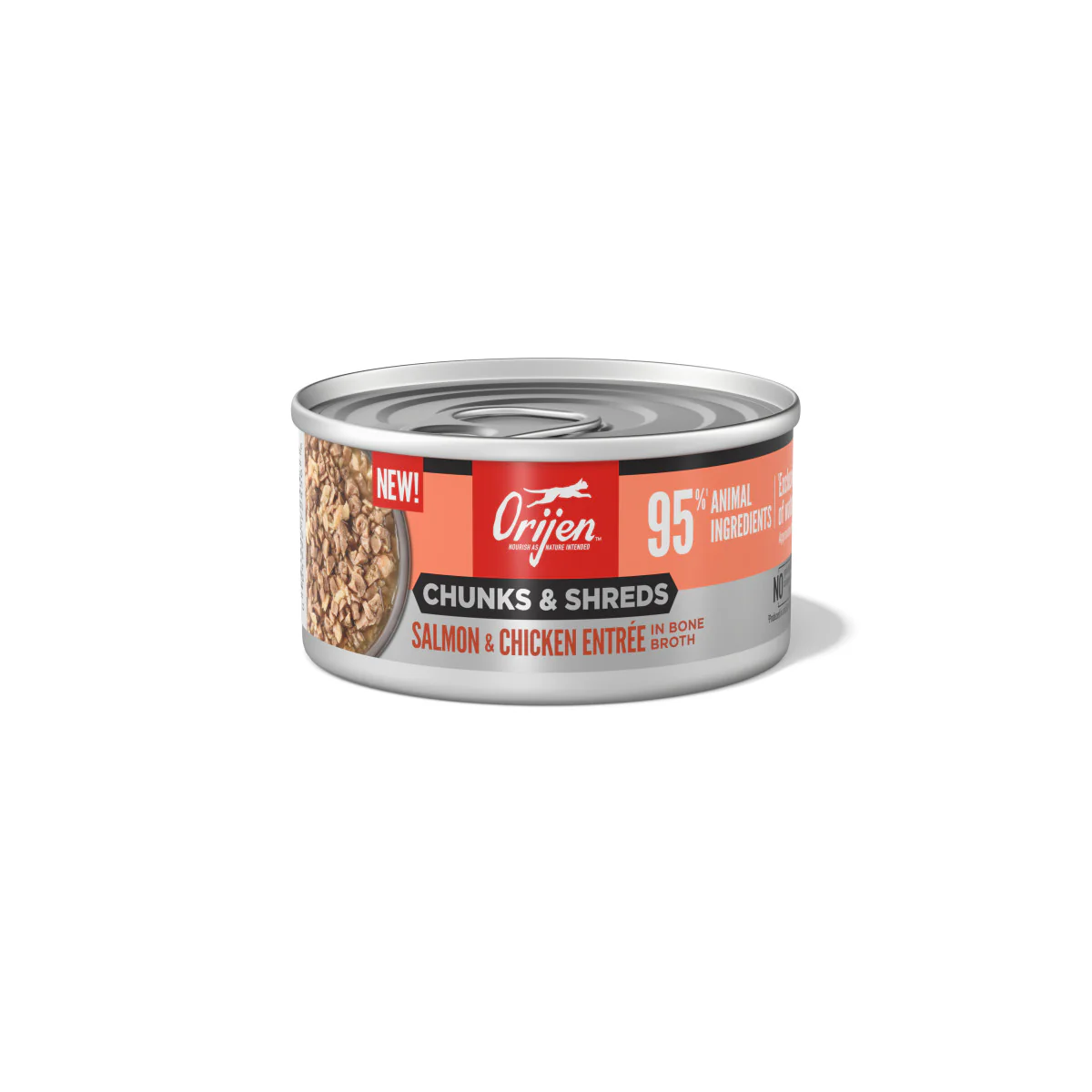 Orijen Chunks & Shreds Canned Cat Food Salmon & Chicken Entrée 24ea/3 oz
