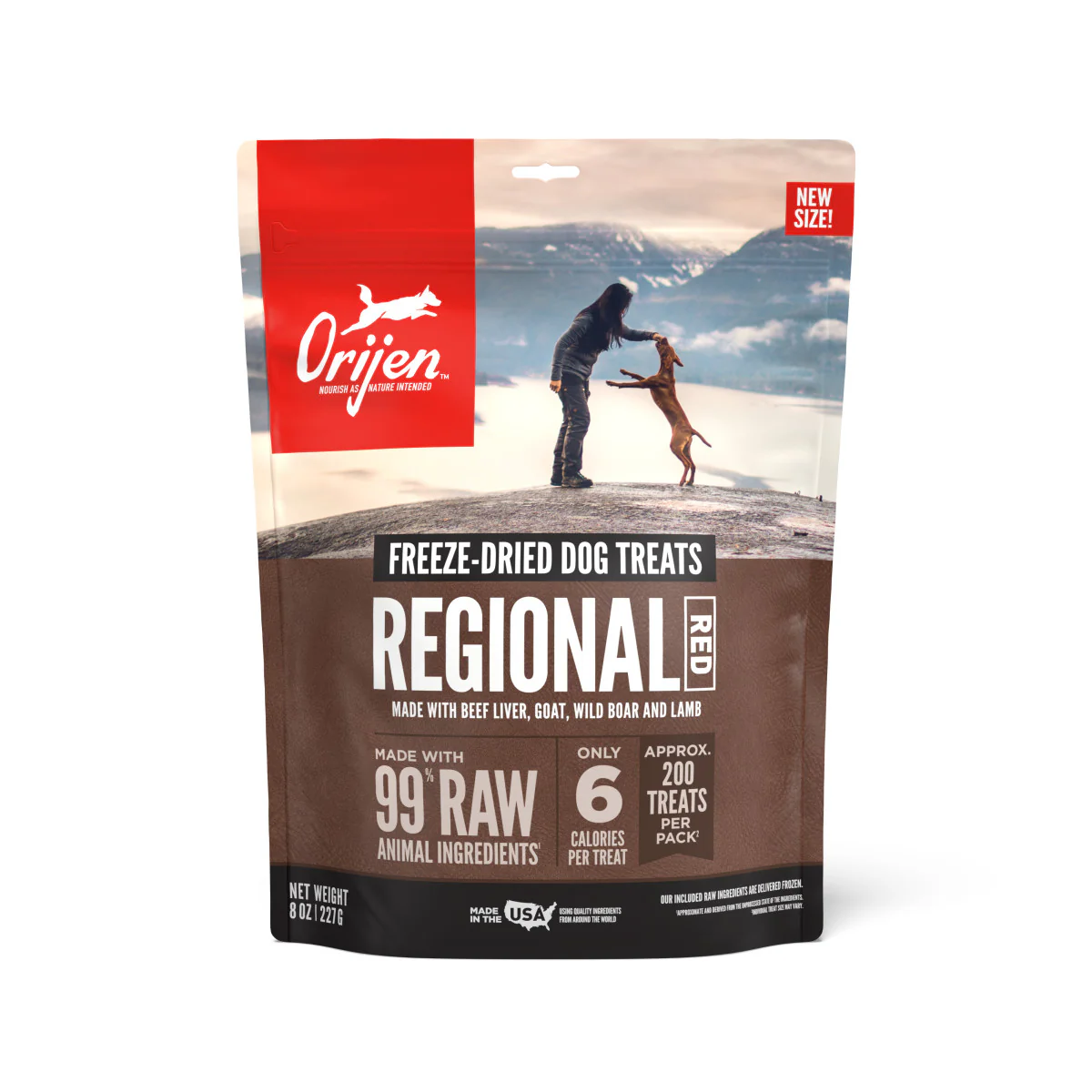 Orijen Freeze-Dried Dog Treats Regional Red 8 oz