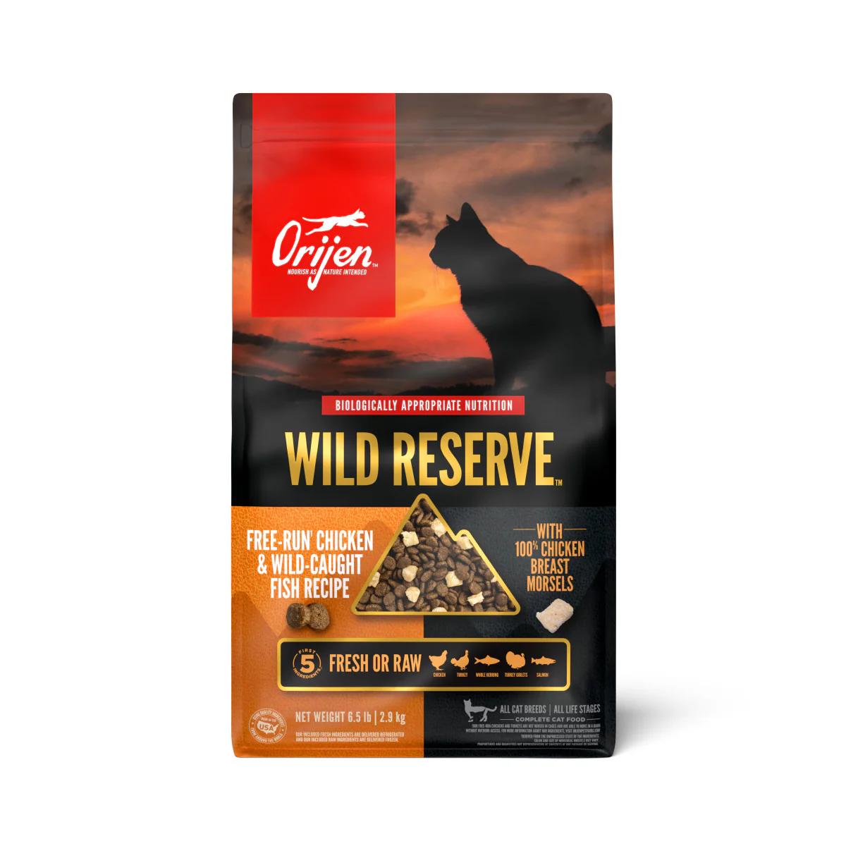 Orijen Wild Reserve Dry Cat Food Free-Run Chicken & Wild-Caught Fish 6.5 lb