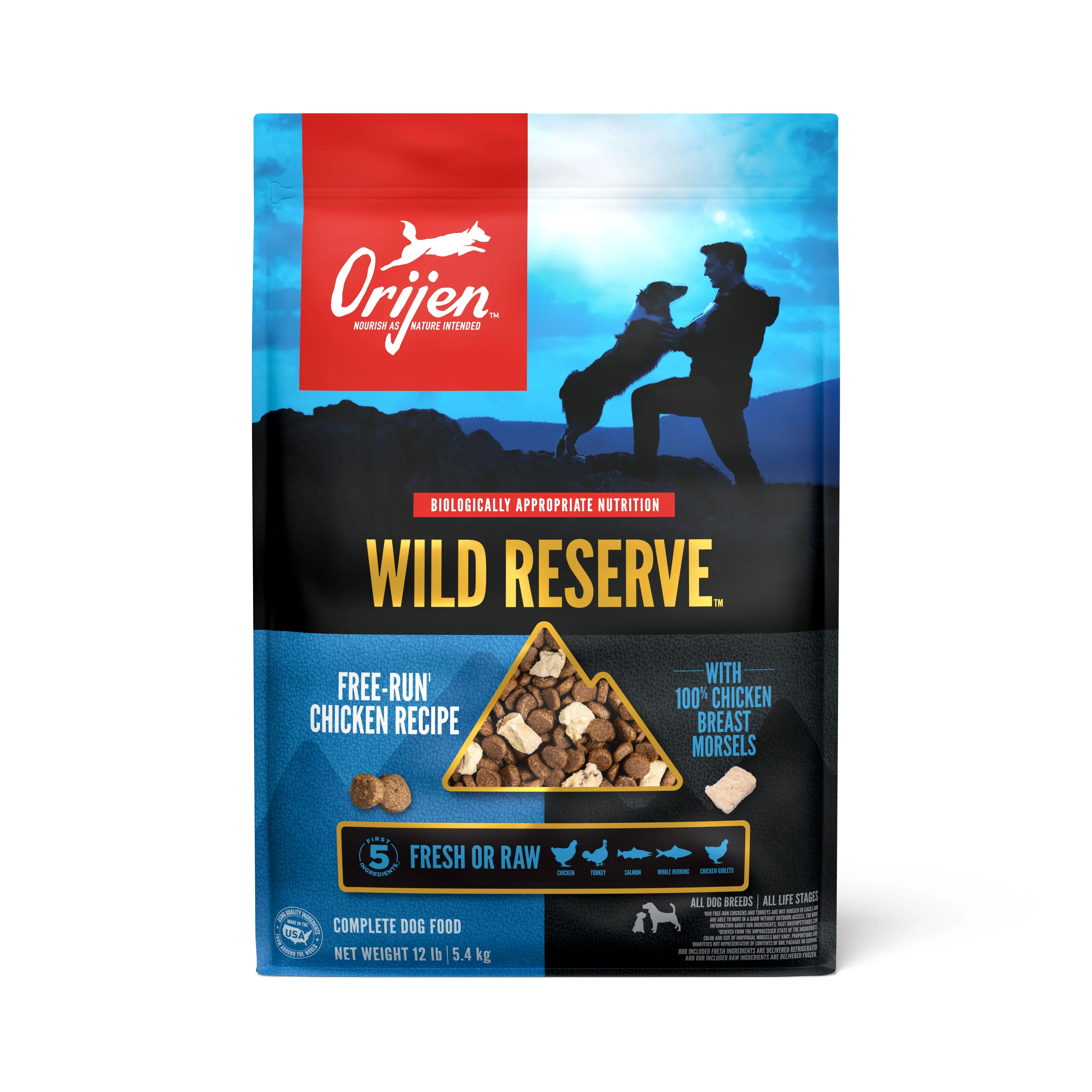 Orijen Wild Reserve Dry Dog Food Free-Run Chicken 12 lb