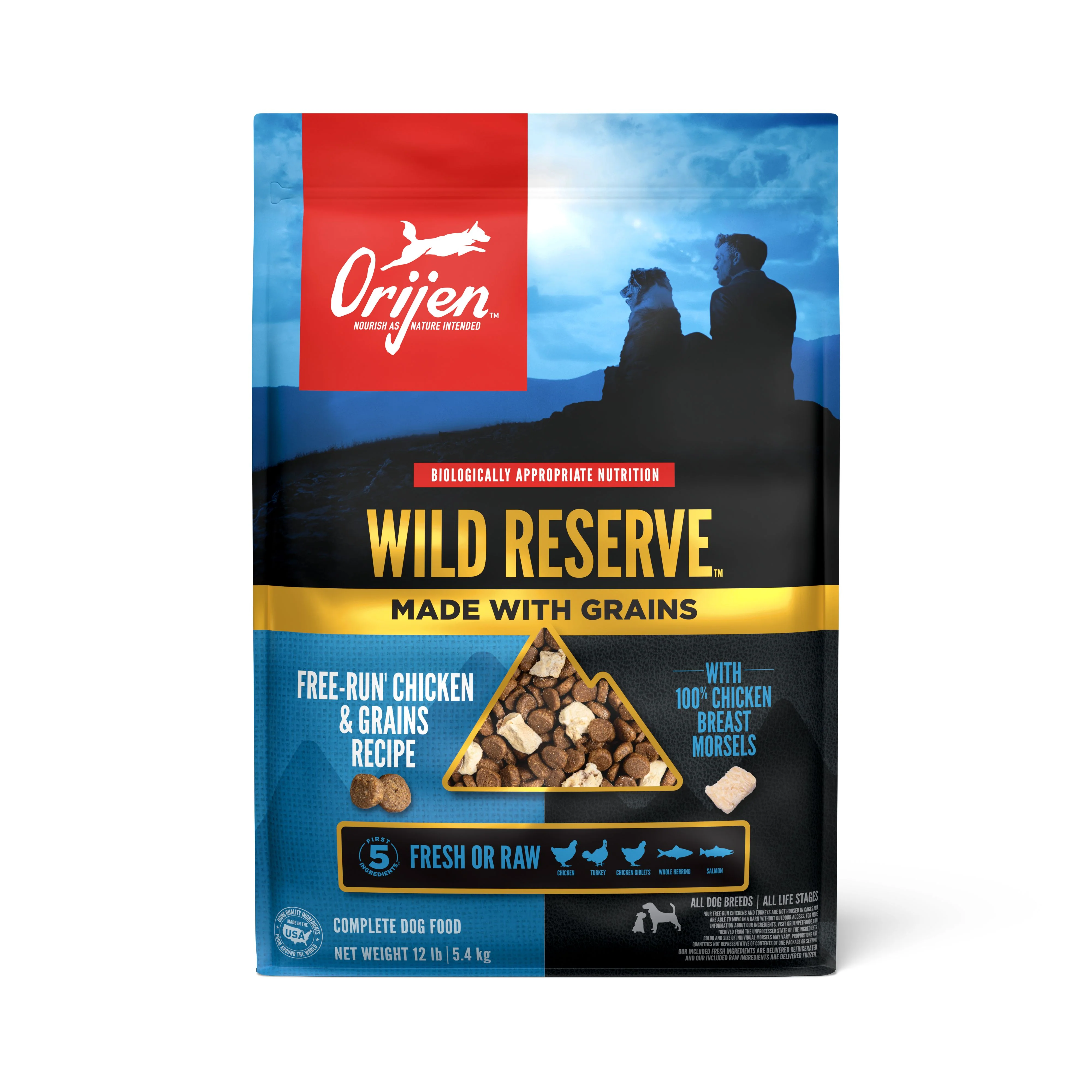 Orijen Wild Reserve Dry Dog Food Free-Run Chicken & Grains 12 lb