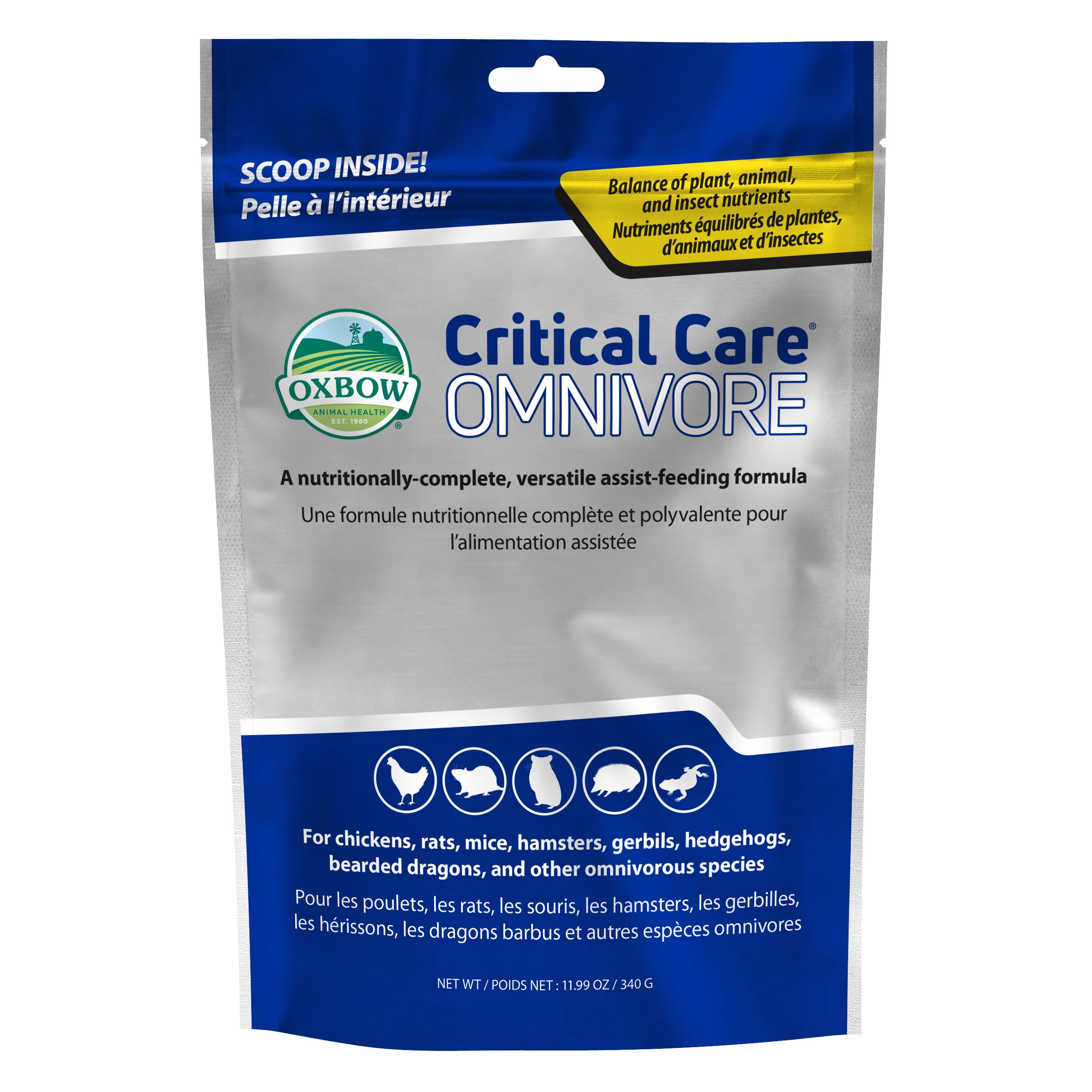 Oxbow Animal Health Critical Care Omnivore Feeding Formula 12 oz