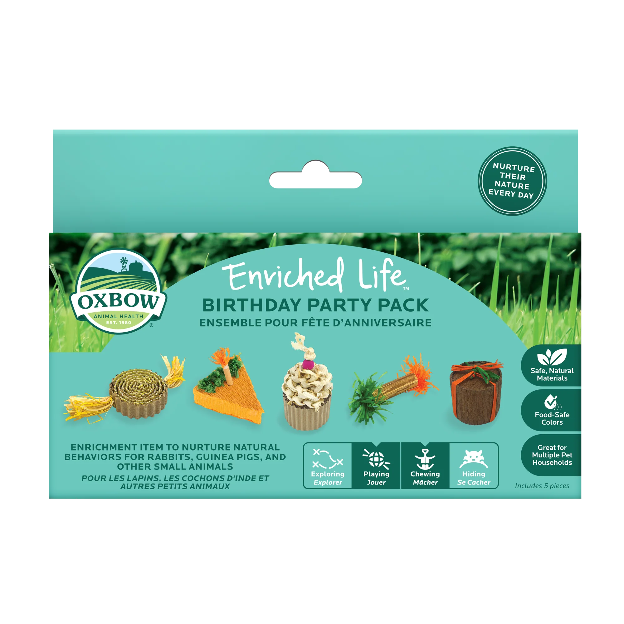 Oxbow Animal Health Enriched Life Birthday Party Pack Small Animal Chew Toy