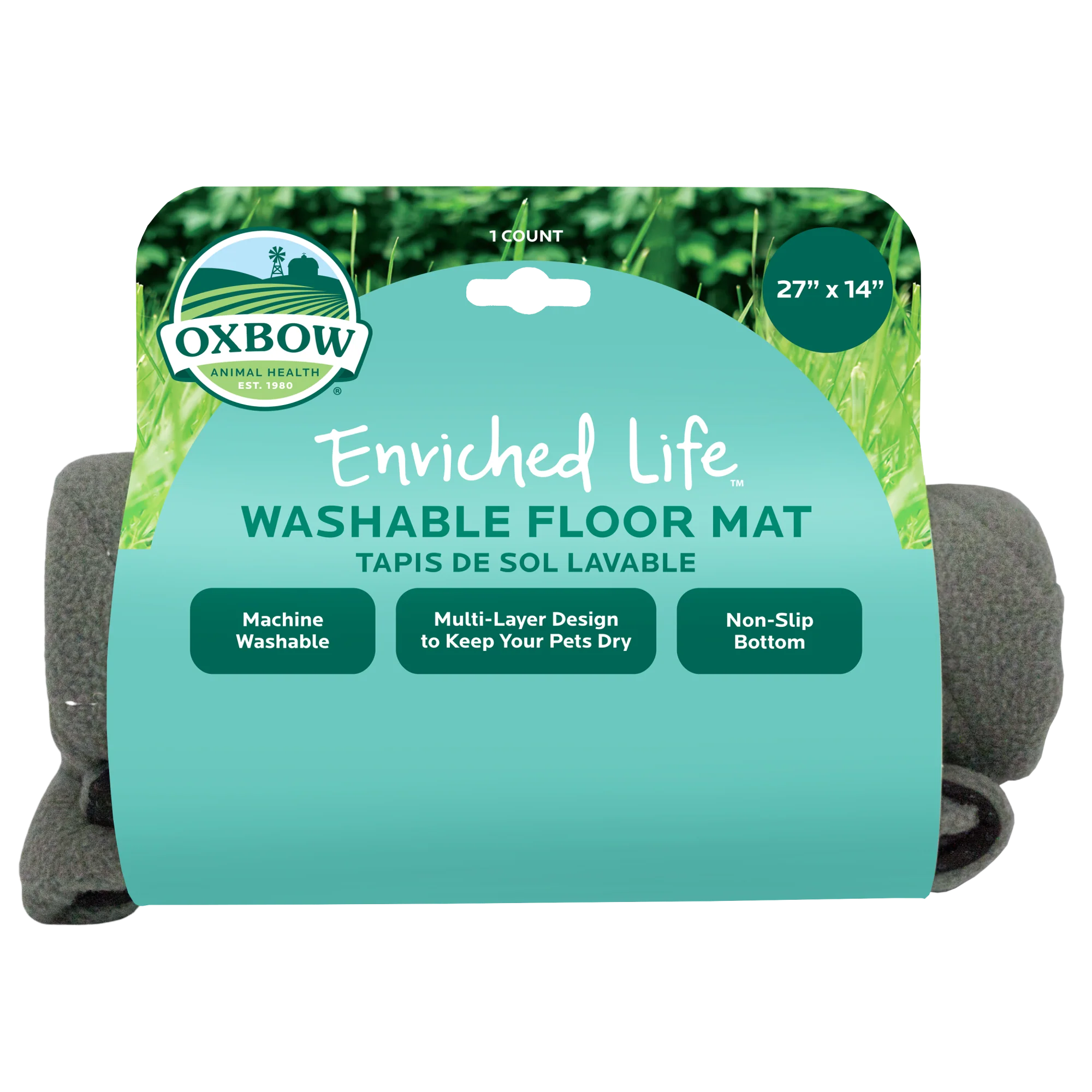 Oxbow Animal Health Enriched Life Washable Floor Mat 27In X 14 in