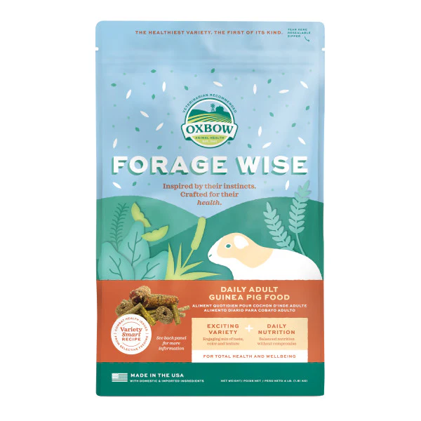 Oxbow Animal Health Forage Wise Adult Guinea Pig Food 4 lb