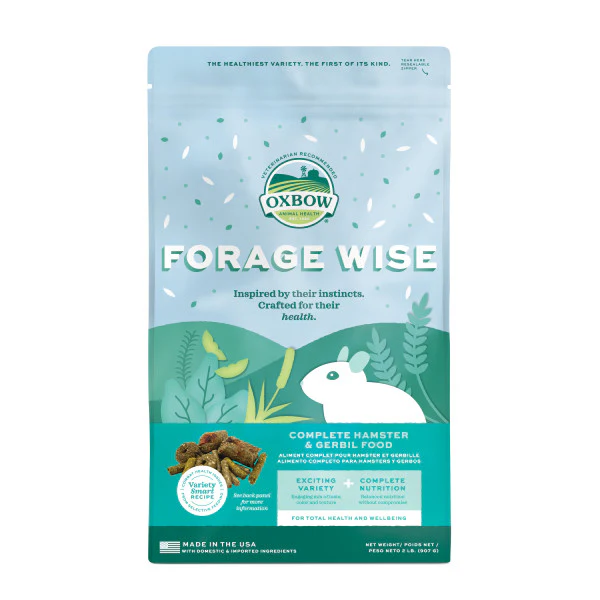 Oxbow Animal Health Forage Wise Hamster & Gerbil Food 2 lb