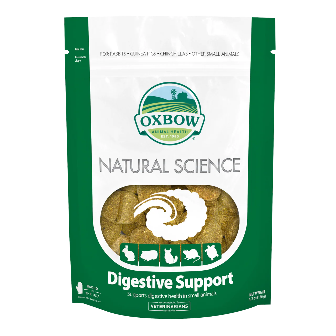 Oxbow Animal Health Natural Science Small Animal Digestive Support Supplement 4.2oz