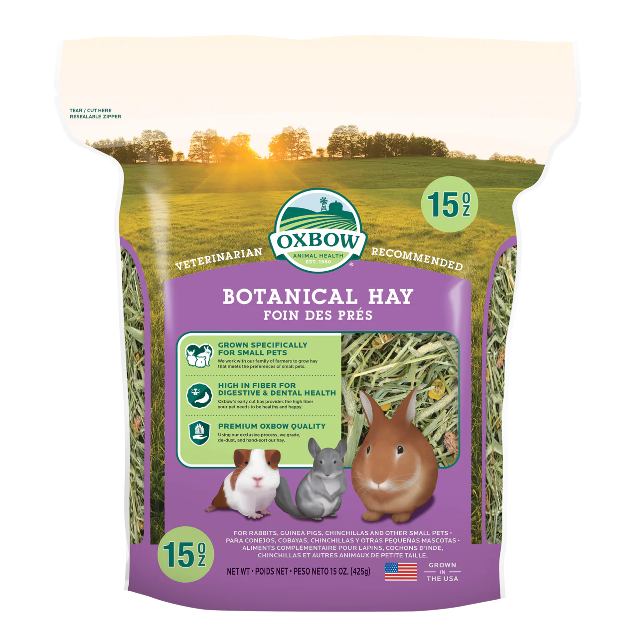 Oxbow Animal Health Botanical Hay Small Animal Treat 15oz