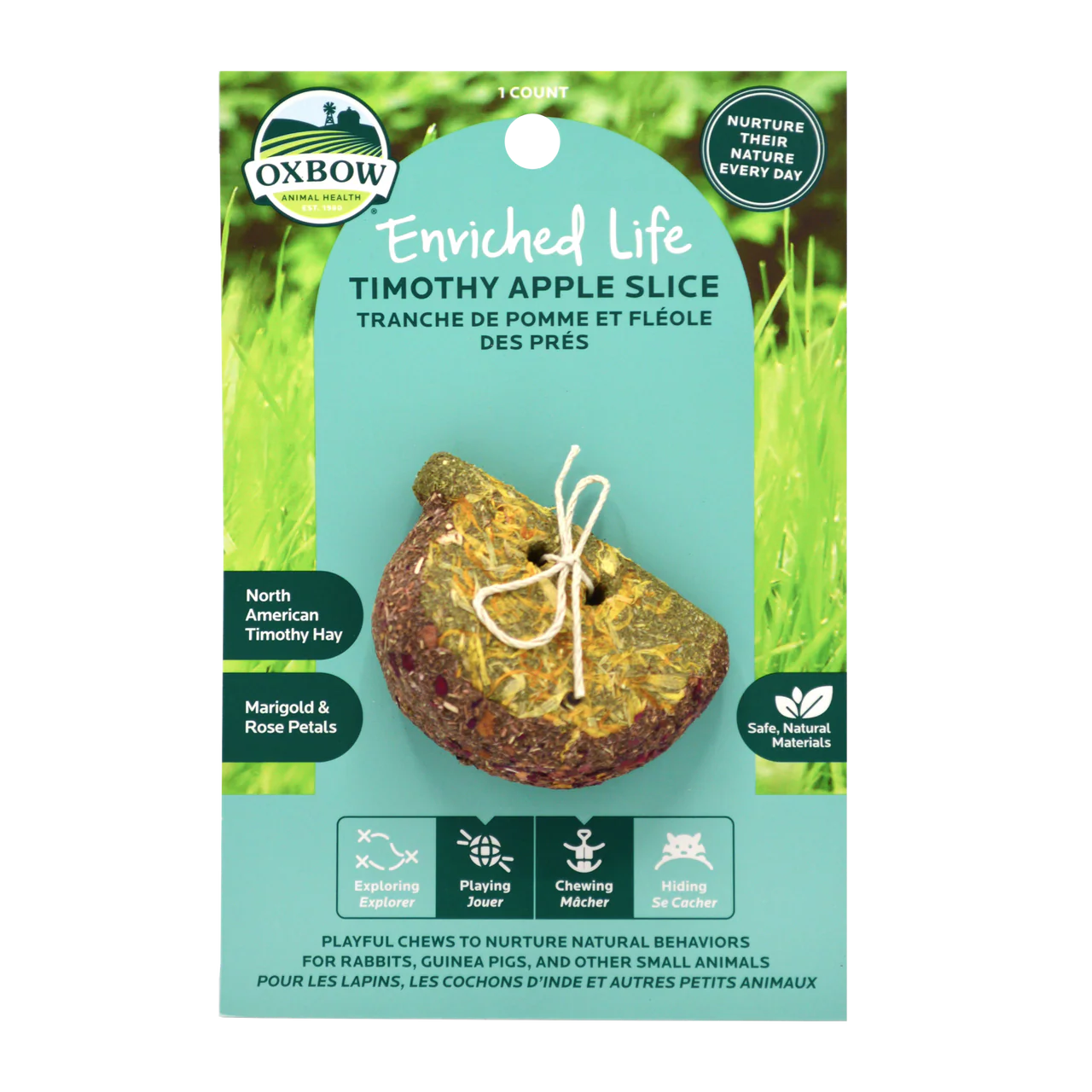Oxbow Animal Health Enriched Life Timothy Apple Slice Small Animal Chew One Size
