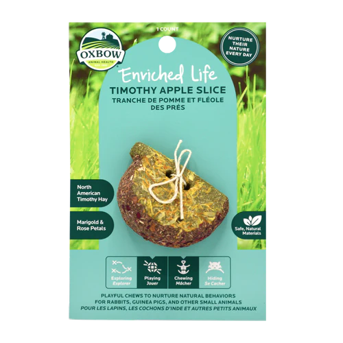 Oxbow Animal Health Enriched Life Timothy Apple Slice Small Animal Chew One Size - Image 2