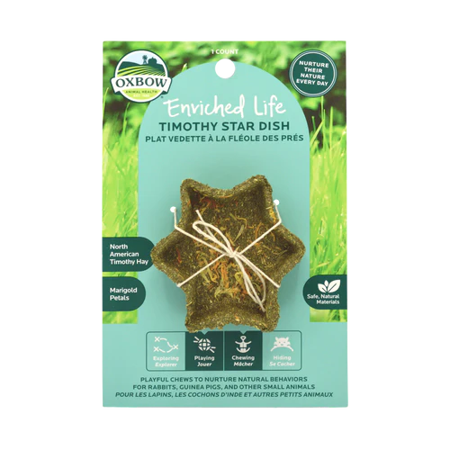 Oxbow Animal Health Enriched Life Timothy Star Dish Small Animal Chew One Size - Image 2