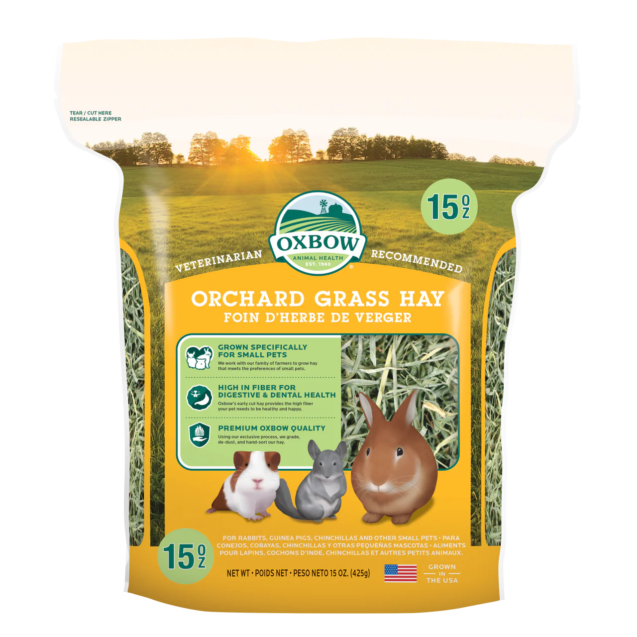 Oxbow Animal Health Orchard Grass Hay 15oz
