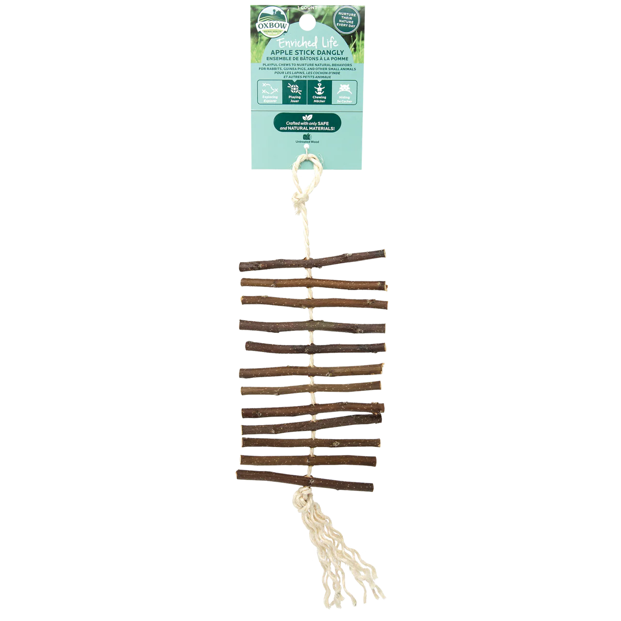 Oxbow Animal Health Enriched Life Apple Stick Dangly Small Animal Toy One Size