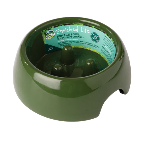 Oxbow Animal Health Enriched Life Forage Small Animal Bowl Green LG - Image 2