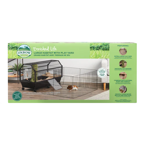 Oxbow Animal Health Enriched Life Small Animal Habitat w/Play Yard LG - Image 2