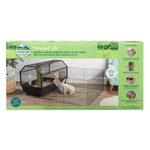 Oxbow Animal Health Enriched Life Small Animal Habitat w/Play Yard XL - Image 2