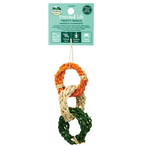 Oxbow Animal Health Enriched Life Twisty Rings Small Animal Toy One Size - Image 2