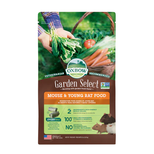 Oxbow Animal Health Garden Select Mouse & Young Rat Food 2lb - Image 2