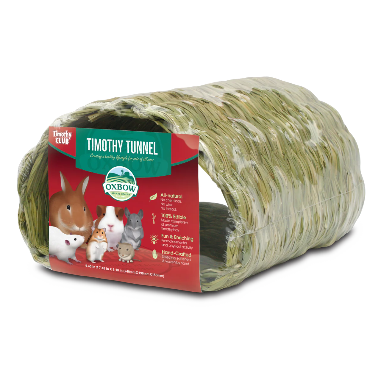 Oxbow Animal Health Timothy CLUB Timothy Hay Small Animal Tunnel Tan One Size