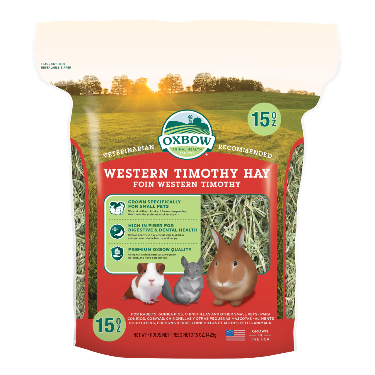 Oxbow Animal Health Western Timothy Hay 15oz