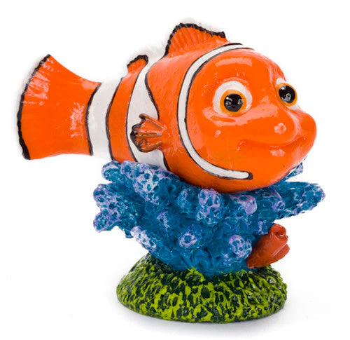 Disney Nemo On Coral Aquarium Statue Blue, Green, Orange Mini - Image 2