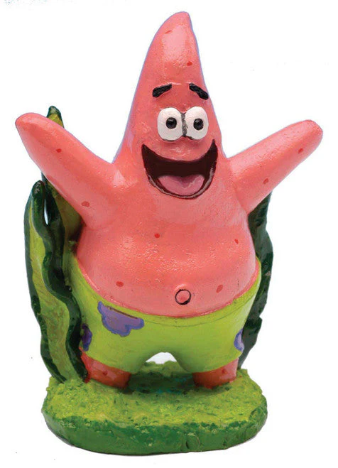 SpongeBob Patrick Aquarium Ornament Green, Pink 2 in Mini - Image 2