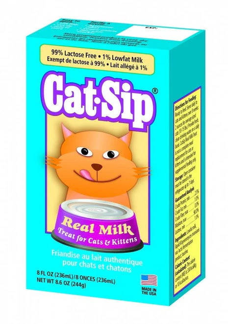 PetAg Cat-Sip Real Milk Treat for Cats & Kittens, 8 fl oz {L+1} 202067 - Image 2