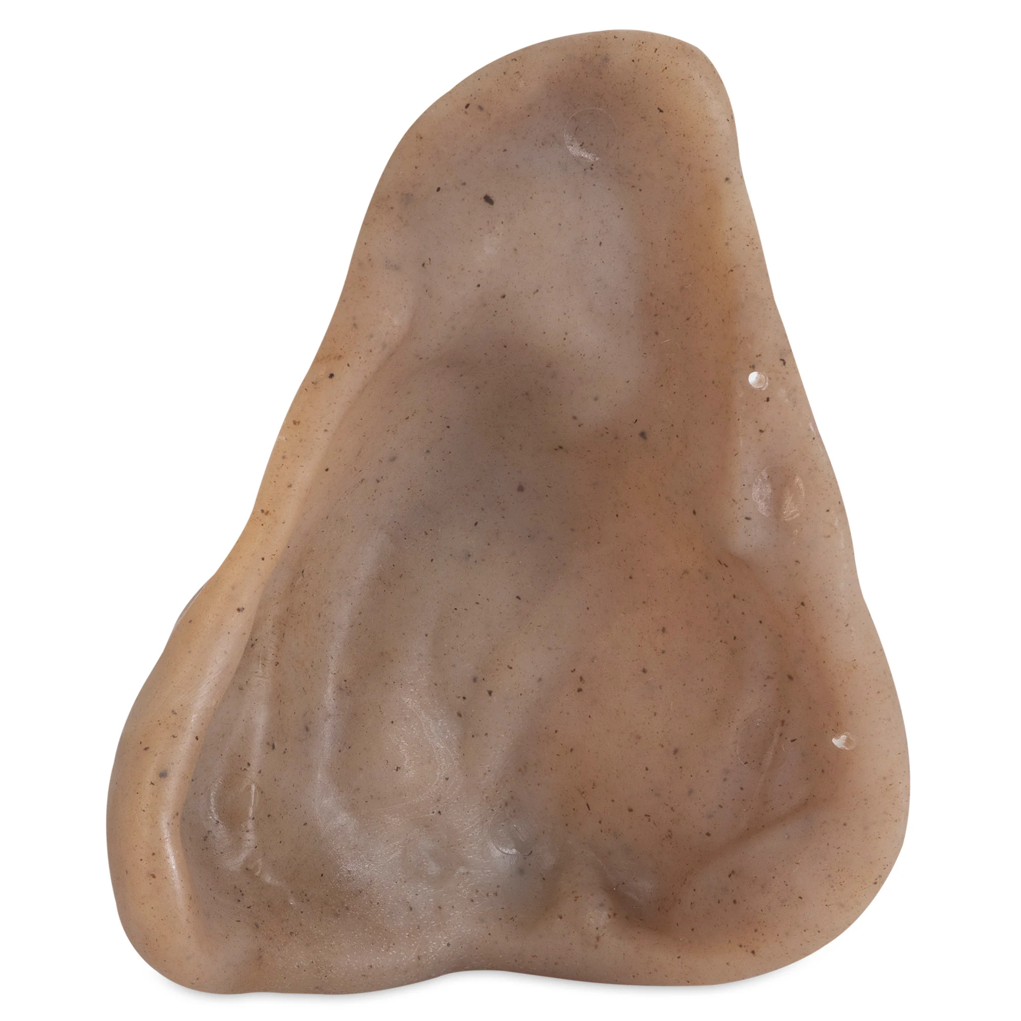 Pet Qwerks Barkbone Natural Instincts Nylon Pig Ear Dog Chew Toy Bacon Medium