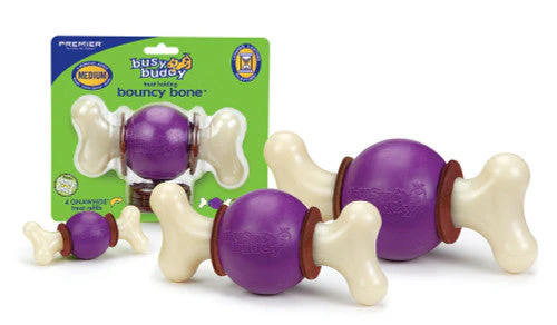 Busy Buddy Bouncy Bone Dog Chew Multi-Color MD - Image 2