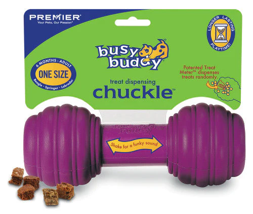 Busy Buddy Chuckle Dog Toy Purple MD/LG - Image 2