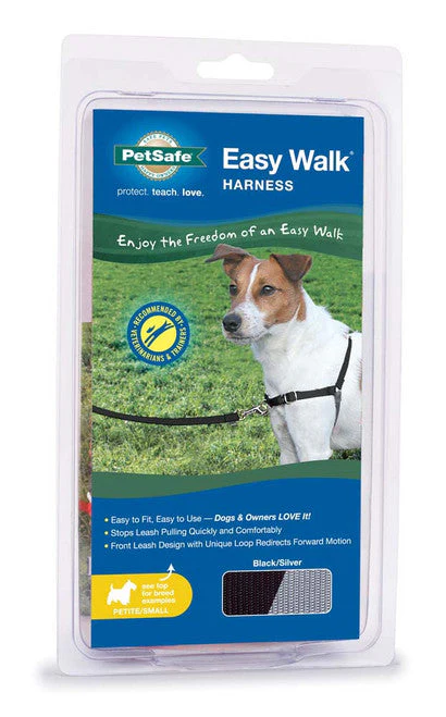 PetSafe Easy Walk Dog Harness Black/Silver Petite/Small - Image 2