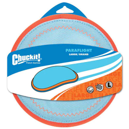 Chuckit! Paraflight Dog Toy Blue/Orange LG - Image 2