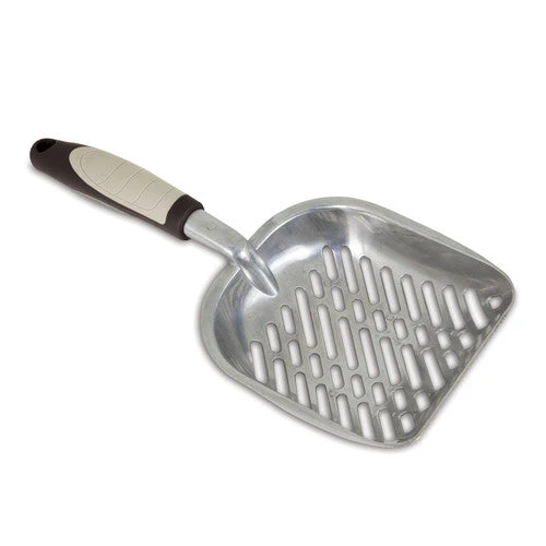 Petmate Metal Cat Litter Scoop Light/Dark Brown One Size - Image 2